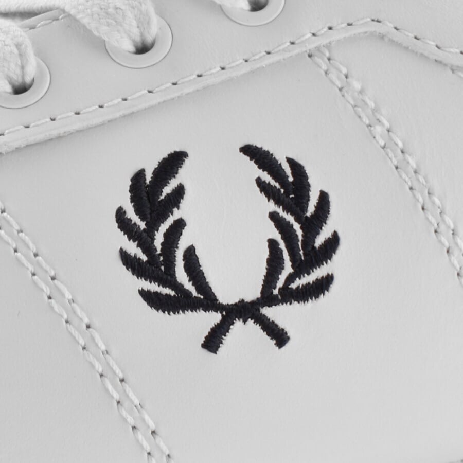 Fred Perry B722 Leather Trainers White | Mainline Menswear